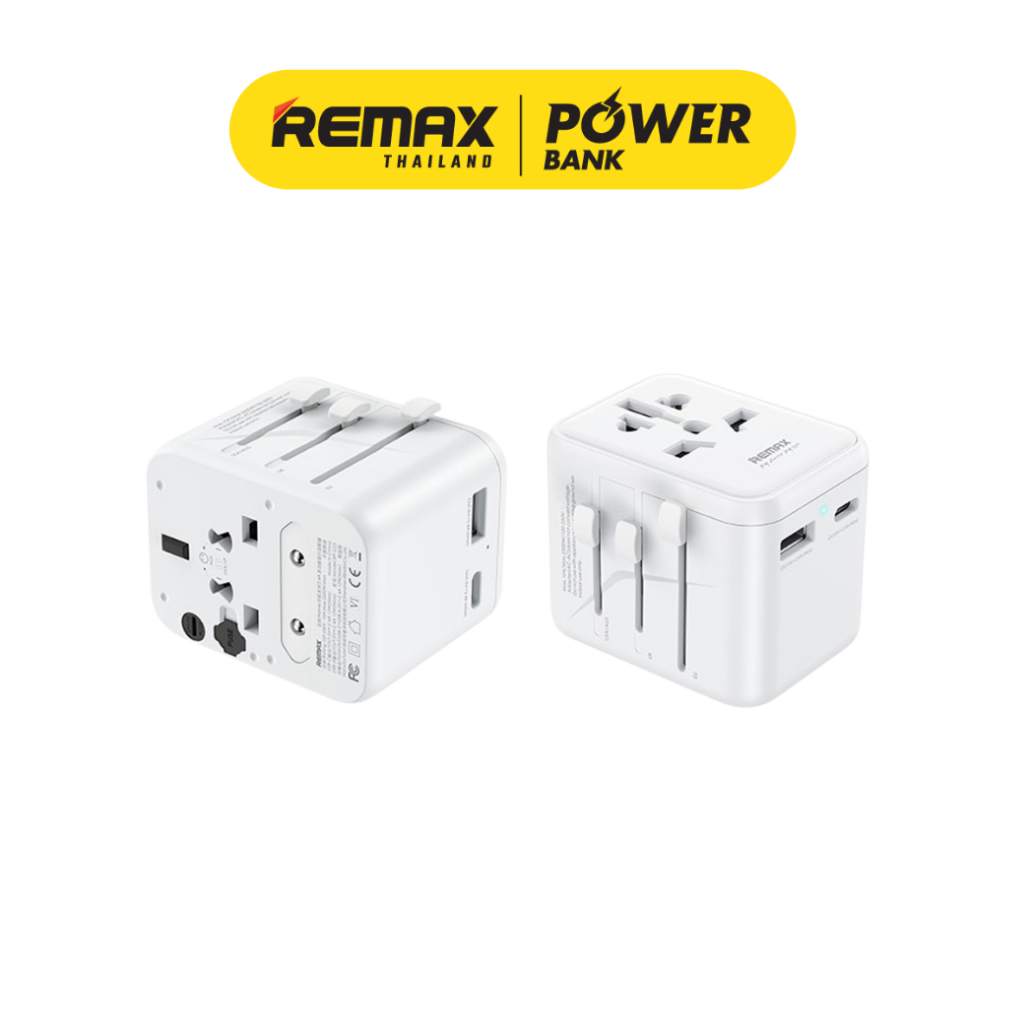 Remax Universal Adapter รุ่น RP-U23 หัวปลั๊กแปลงไฟ สำหรับเดินทางต่างประเทศ ใช้ได้ทั่วโลก