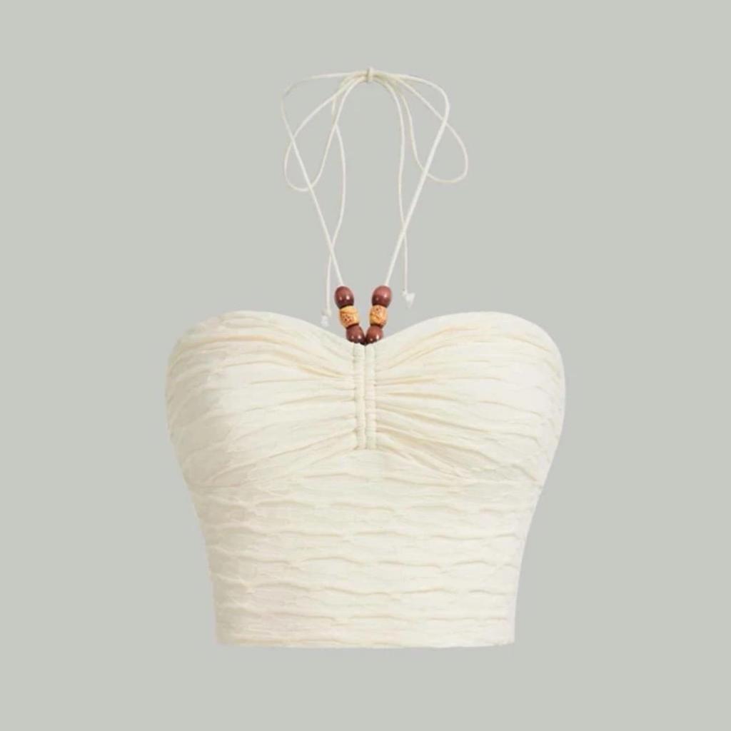 อ540 เกาะอกผูกเชือกที่คอ ลำลอง