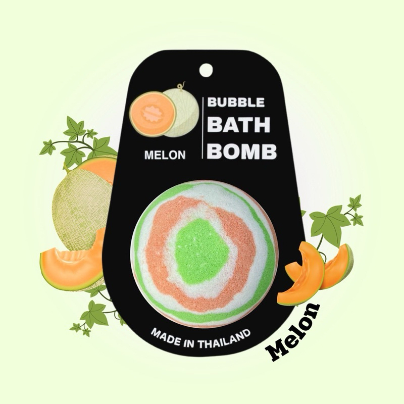 bubble bath bomb (melon)