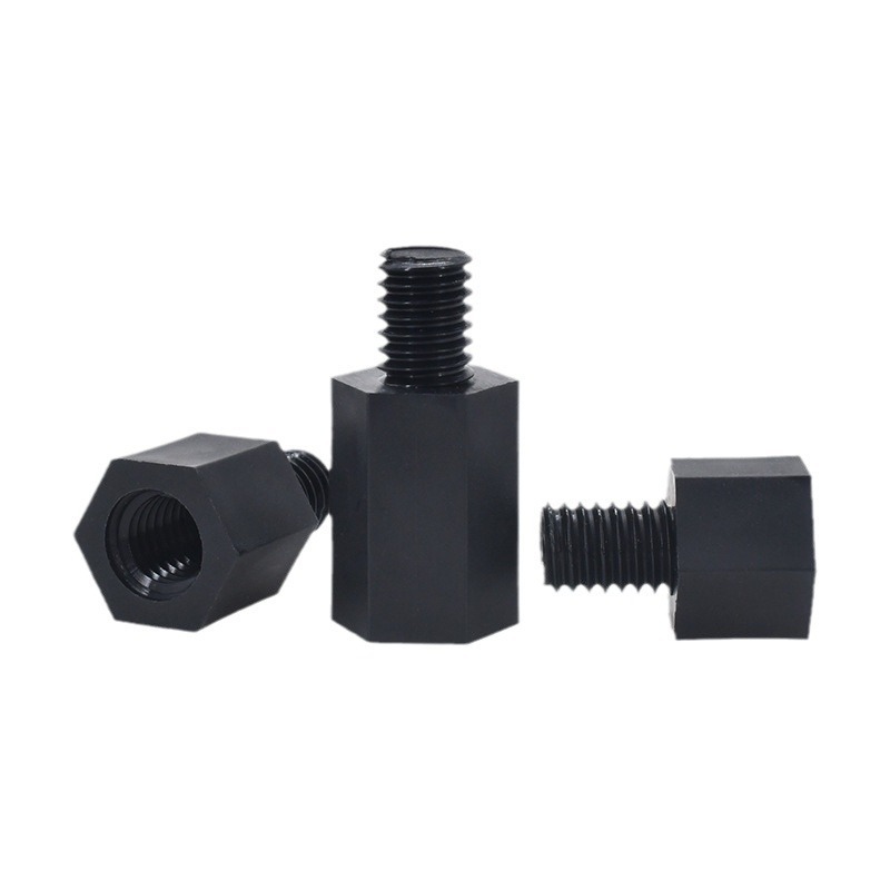 Black Screw Nylon Plastic Nut M3x6+6 น็อตพลาสติก รองเมนบอร์ด (10 PCS) - รูปที่ 4