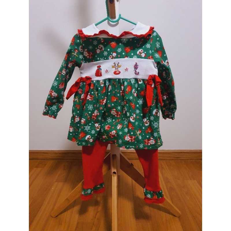 ชุดคริสต์มาสเด็กหญิงมือสอง แบรนด์ BNO