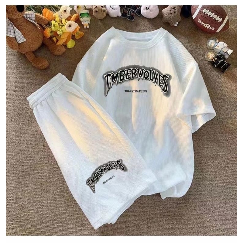 ⚡️ พร้อมส่ง⚡️ทีเชิร์ต (เสื้อ + กางเกงขาสั้น) คอกลม ผู้ชาย สไตค์ เกาหลี สวมใส่สบาย เนื้อผ้าดี ผลิตอย่างดี