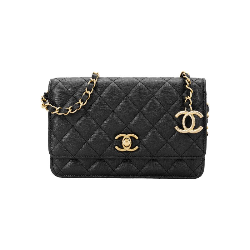 Chanel/WOC/Calfskin/Chain Bag/Shoulder Bag/Crossbody Bag/AP3479/แท้ 100%