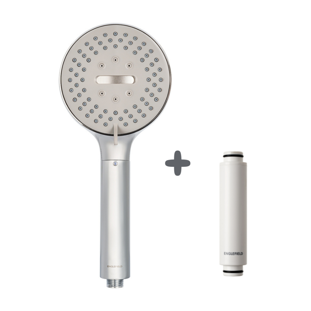 ENGLEFIELD (Exclusive) ﻿Aricia+ handshower filter ชุดฝักบัวกรองน้ำ ฟรีไส้กรอง รุ่นอลิเซียพลัส K-32271X-CP-30156X-NA