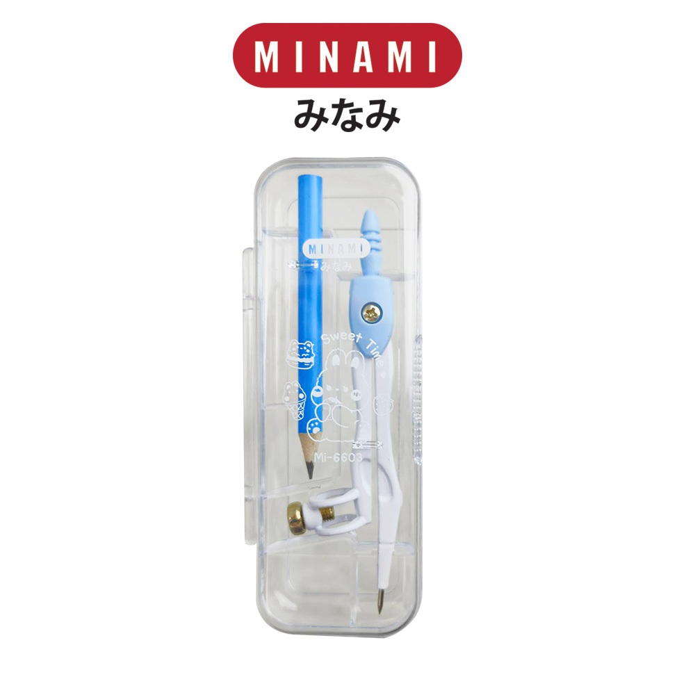 MINAMI (มินามิ) ชุดวงเวียน แบบจับด้ามดินสอ ตรามินามิ MI-6603 จำนวน 1 ชุด