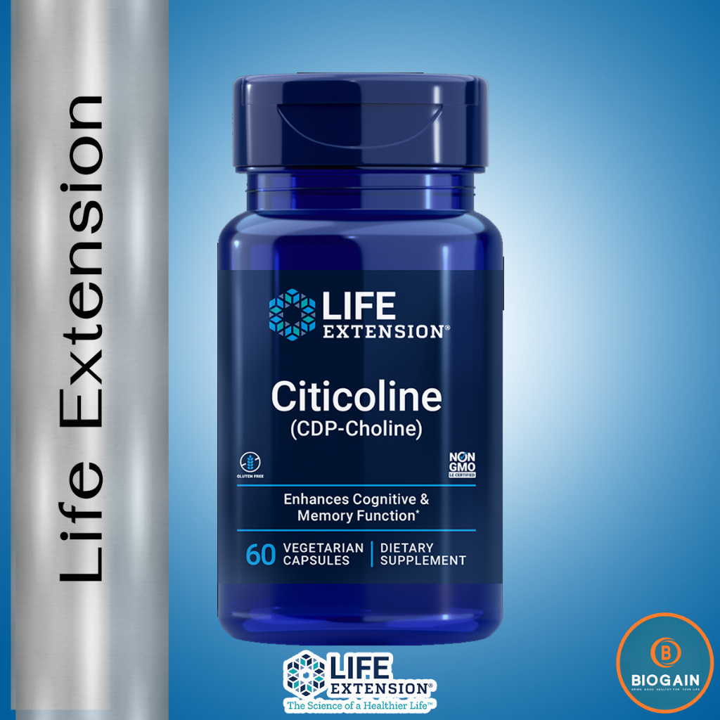 Life Extension Citicoline (CDP-Choline) / 60 Vegetarian Capsules