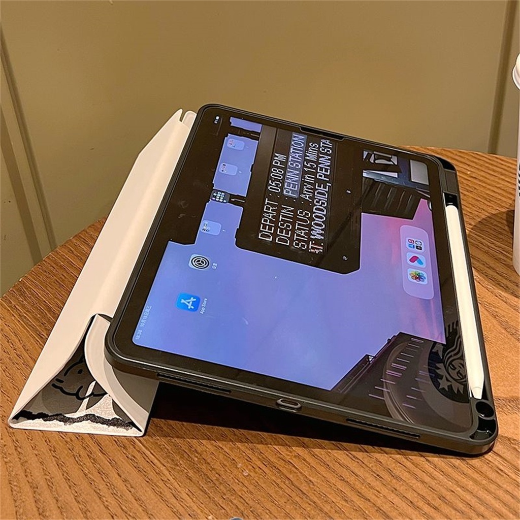 case iPad 360 หมุน อะคริลิค pro11 2018/20/21/22 air10.9/9.7 gen5/6/7/8/9/10 โปร10.5นิ้ว แอร์5/4/3/2/1 เจน10.2 เคสไอแพด - รูปที่ 4