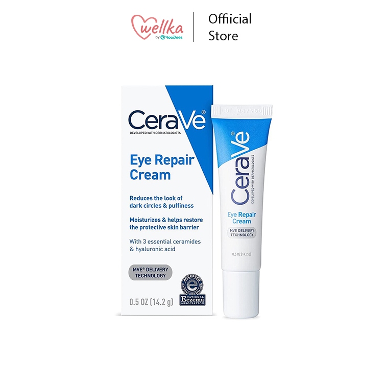 เซราวี CERAVE Eye Repair Cream ครีมบำรุงรอบดวงตา บรรเทารอยหมองคล้ำและอาการบวม 14 มล
