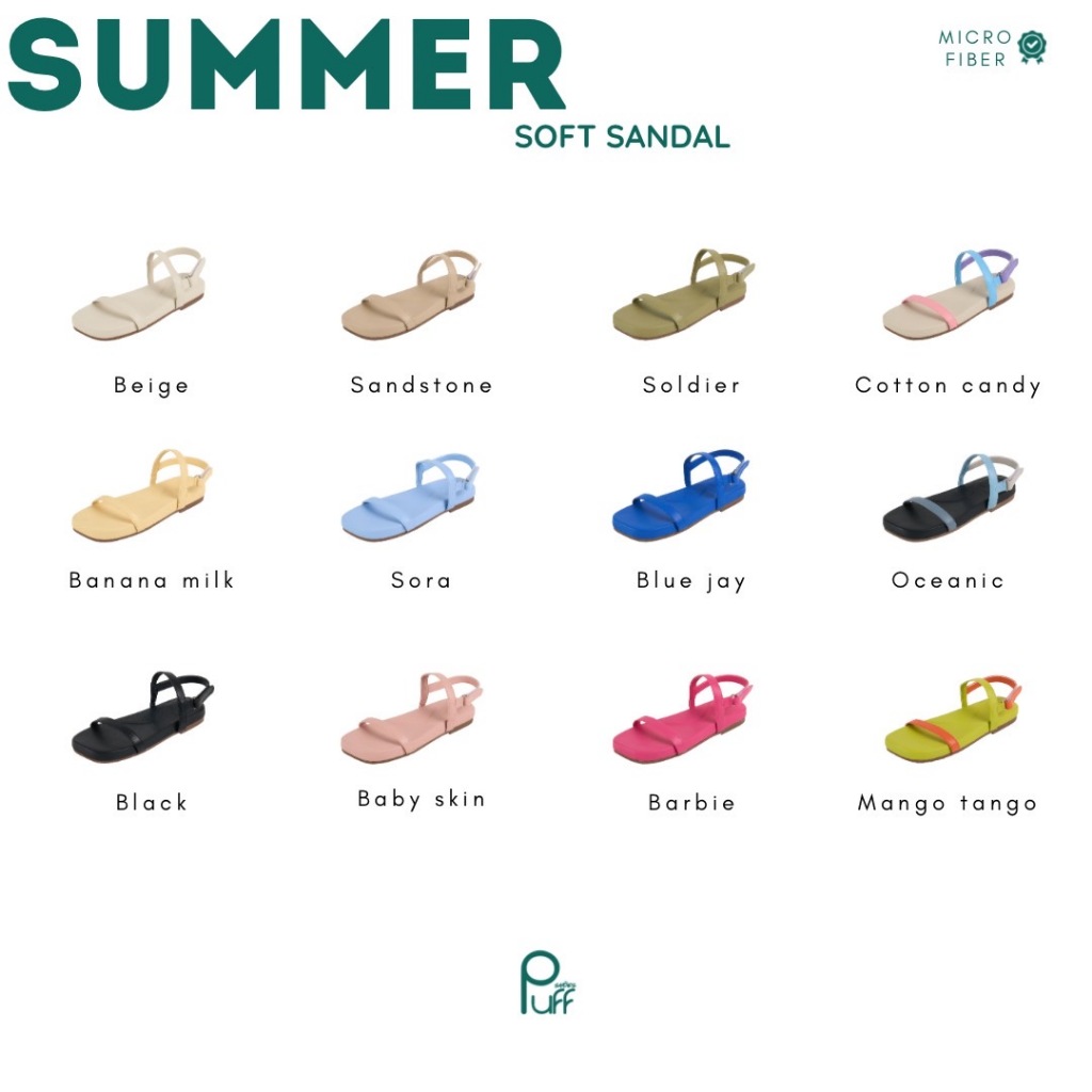 PUFFSHOES.OFFICIAL : Summer Soft Sandal