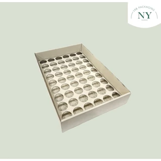 กล่องคัพเค้ก L ( แพ็ค 5 กล่อง ) ลังเบเกอรี่ กล่องฝาครอบ กล่องลูกฟูกพร้อมฝาปิด NY168 Packaging