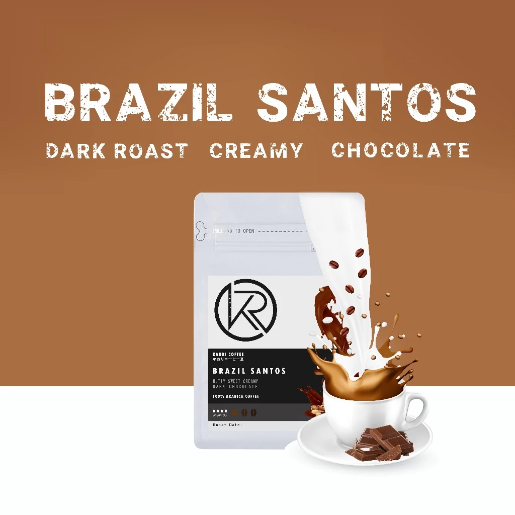 Kaori Coffee เมล็ดกาแฟคั่วเข้ม Full Body หอม เข้ม ไม่เปรี้ยว เหมาะกับนม 250-500g. คั่วใหม่ทุกวัน
