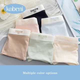 ⭐KOBENI⭐กางเกงชั้นใน กางเกงชั้นในสตรีผ้าฝ้ายนุ่มระบายอากาศดีเอวกลางพิมพ์ลาย ใส่สุดสบาย