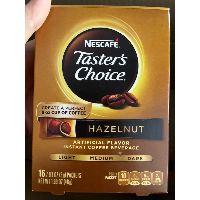 Nescafé  Taster’s Choice instant coffee, Hazelnut 3gx16