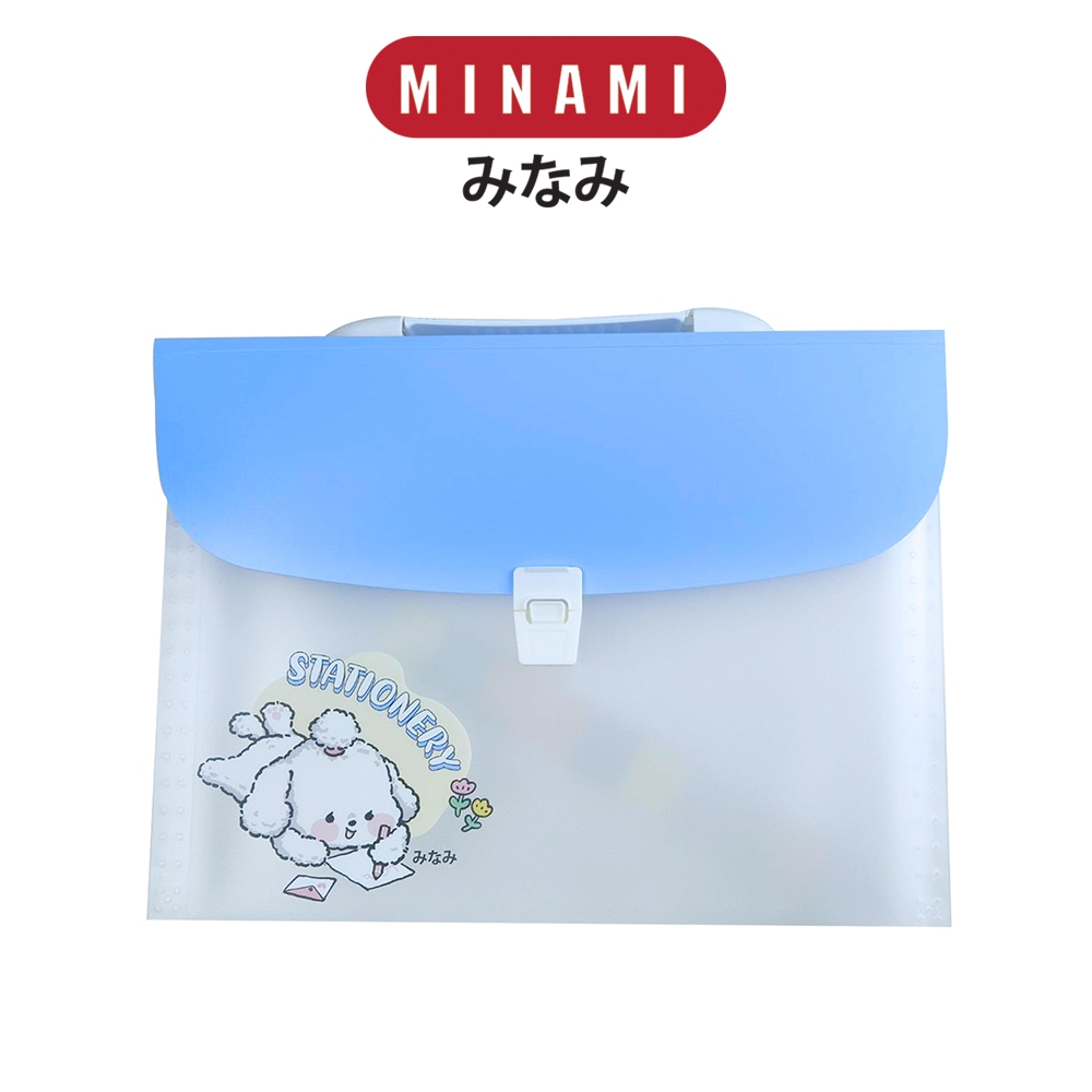 MINAMI حقيبة مستندات A4 ‏13 خانة بمقبض MI-18 — صورة 2