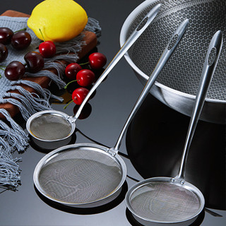 กระชอนตักฟอง ช้อนตักกากอาหาร ช้อนน้ำมัน ดักไขมัน กรองกะทิ กร…