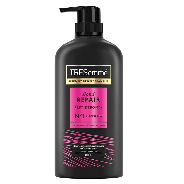 TRESemme' Bond Repair Shampoo เทรซาเม่ แชมพู บอนด์ รีแพร์ ลดผมขาดหลุดร่วง380 มล.