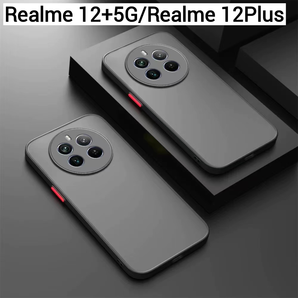 Realme 12X 5G/Realme 12 Pro 5G/Realme 12Pro+5G/Realme12 5G/Realme 12 Plus 5Gเคสขอบนิ่มหลังแข็งขุ่นคล