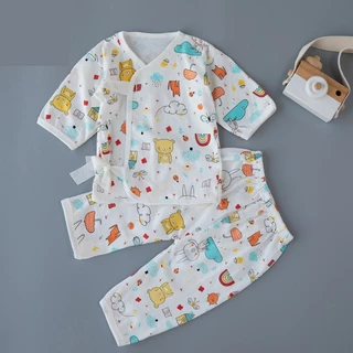 Babyonline(Y309)O2N6 (ส่งด่วน1วัน)ชุดเซ็ตเด็กแรกเกิดแบบคละลายพิมพ์ลายการ์ตูนสุดน่ารัก ผ้าฝ้าย นิ่ม แนะนำเด็ก 0-3เดือน