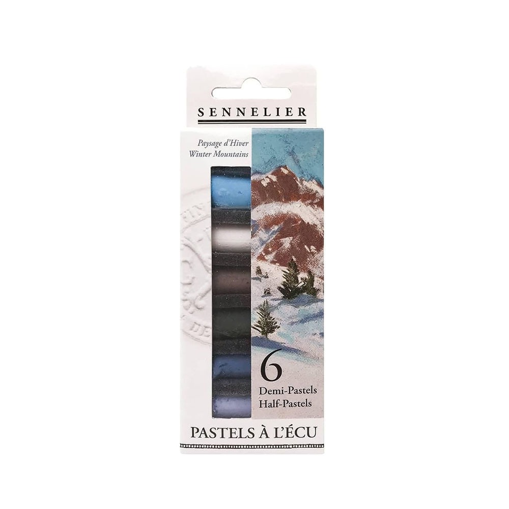 Sennelier ชุดสีพาสเทล เกรดอาร์ตติส แท่งสั้น ชุด 6 สี Winter Mountains Set N132288.07