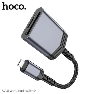 HOCO UA25 การ์ดรีดเดอร์ สำหรับ iOS & Type-C to SD / TF card ความเร็วสูง 480Mbps รับไฟล์สูงสุด 2TB รองรับ OTG Reader hc5