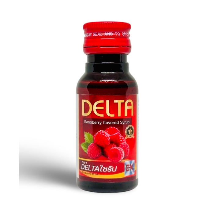DELTA น้ำหวานเข้มข้นกลิ่นราสเบอร์รี่ .30ML 1 ขวด