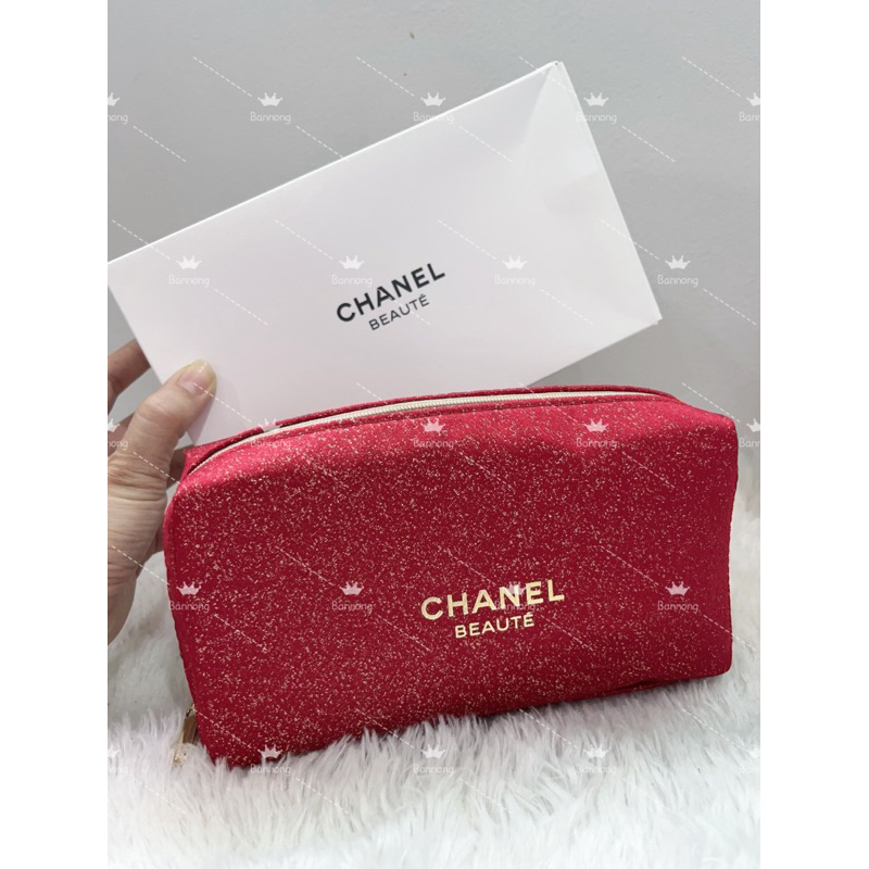 chanel กระเป๋าเครื่องสำอางค์ ของแท้