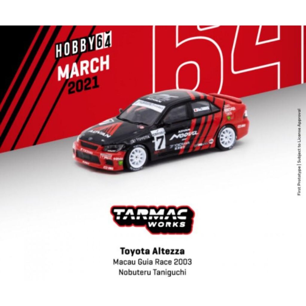 Toyota Altezza Macau Guia Race 2003 Nobuteru Taniguchi 1:64 (TARMAC WORKS)