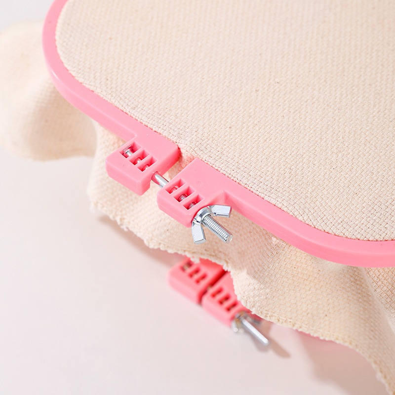 สะดึงปักผ้า แบบสองชั้น สะดึงเหลี่ยม สีพาสเทล - รูปที่ 2