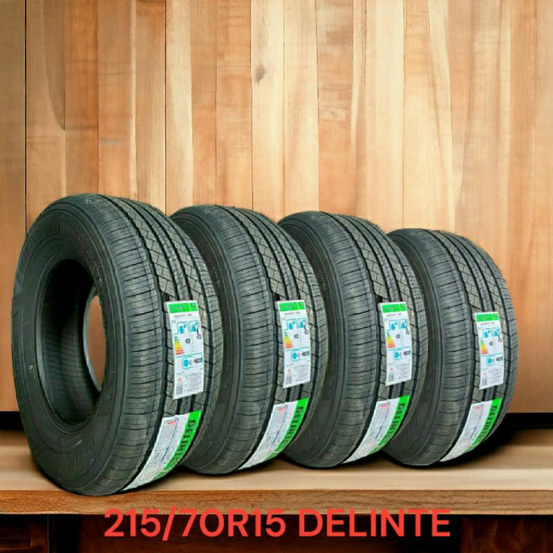 215/70R15ยางยี่ห้อDELINTE ยางลายดอกเรียบเสียงเงียบคุณภาพสูงมีสินค้าพร้อมส่ง(ราคา4เส้น) มีบริการเก็บเ