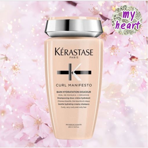 kerastase curl manifesto bain hydratation douceur 250 ml แชมพูสำหรับผมดัด ผมหยิกหยักศก