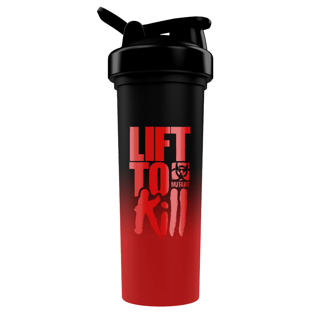 Mutant Lift To Kill Shaker Black/Red Fade - 0.7L แก้วเชครุ่นพลาสติก ของแท้