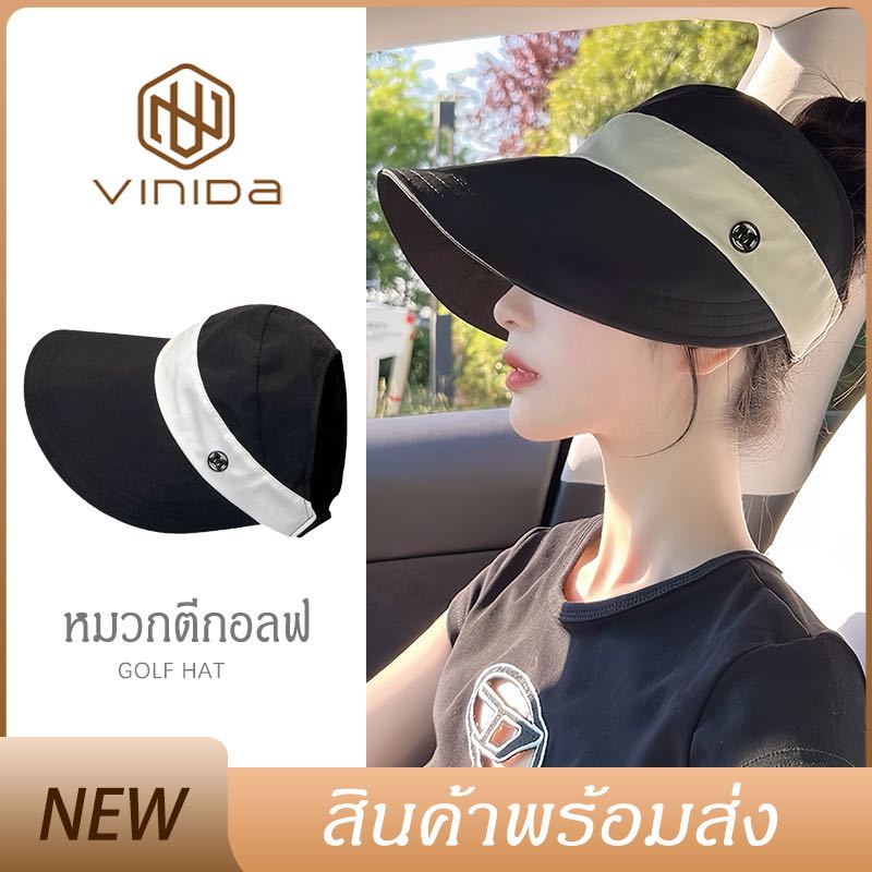 หมวกทรงลิ้นเป็ด ผูกหางม้าได้ 93 ด้านหลังว่าง หมวกกันUV กันแดด ระบายอากาศได้ดี สไตล์เกาหลี