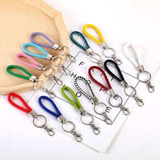 พวงกุญแจหนัง PU มีให้เลือก 10 สี พวงกุญแจอเนกประสงค์ ห้อยกระ…