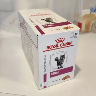 [1 กล่อง/12ซอง] royal canin Renal อาหารรักษาโรคไตแมว แบบเปียก 1 กล่อง รักษาโรคไตแมว