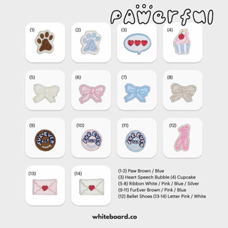 Whiteboard.co Patch for Phone Case - Size M [PAWerful Collection] แพทช์ตุ๊กตาติดตกแต่ง (ซื้อผ่าน Shopee Video ลด 30%)