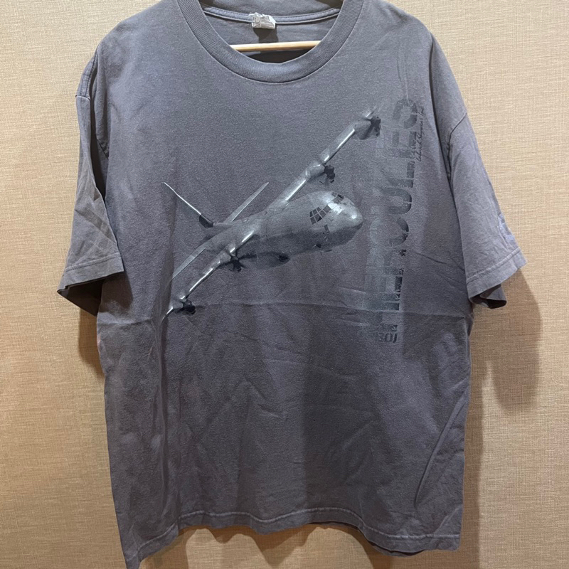 เสื้อยืด ลายเครื่องบิน C-130J HERCULES Size XL (D500)