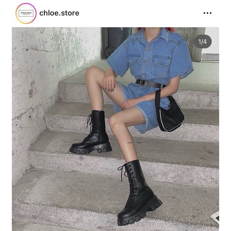 ส่งต่อรองเท้าบู๊ท chloe.store ไซส 38 ใส่ครั้งเดียว