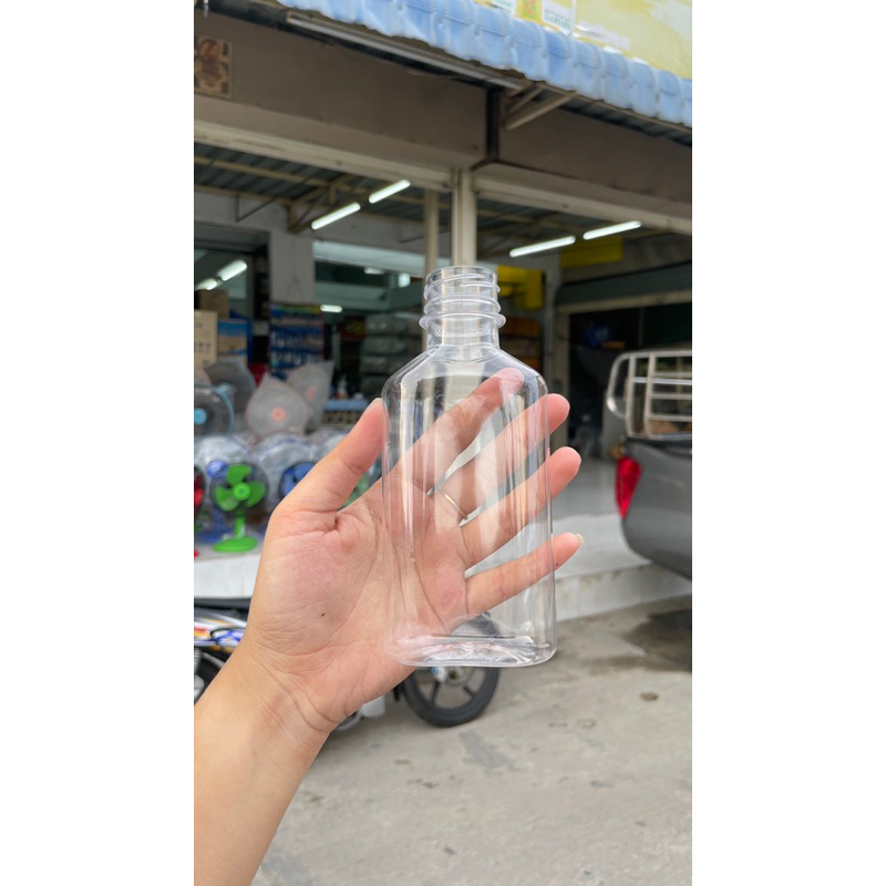 ขวดน้ำ 220ml แบนเรียบพร้อมฝา