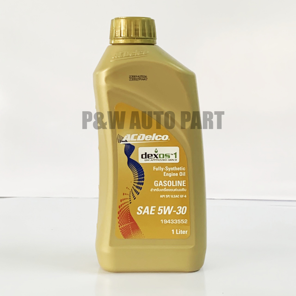 น้ำมันเครื่องเบนซินสังเคราะห์แท้ 5W-30 (1 ลิตร)Acdelco