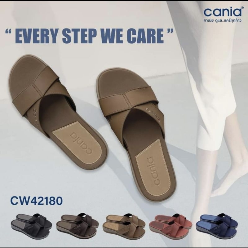 CW42180 CANIA คาเนีย รองเท้าแตะสวมผู้หญิง CW42180 Size 36-39 แท้100%
