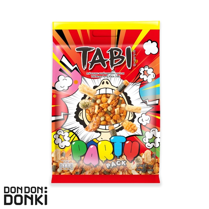 Tabi Arare Party Pack ทาบิ อาราเระ ขนมข้าวอบกรอบ รวม3รส