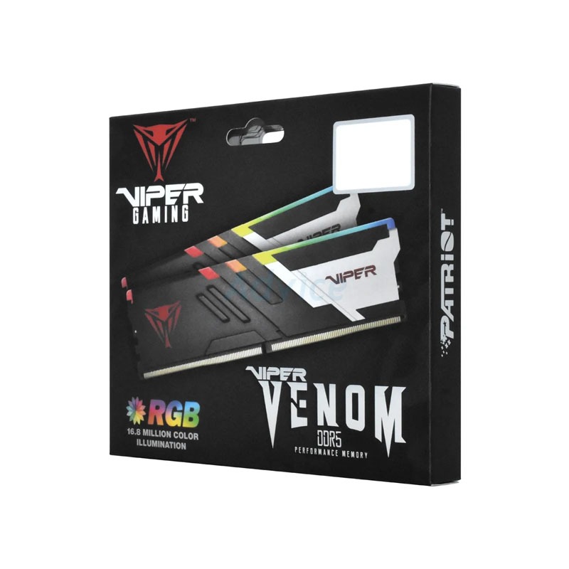 RAM DDR5(5600) 64GB (32GBX2) PATRIOT VIPER VENOM RGB (PVVR564G560C40K)