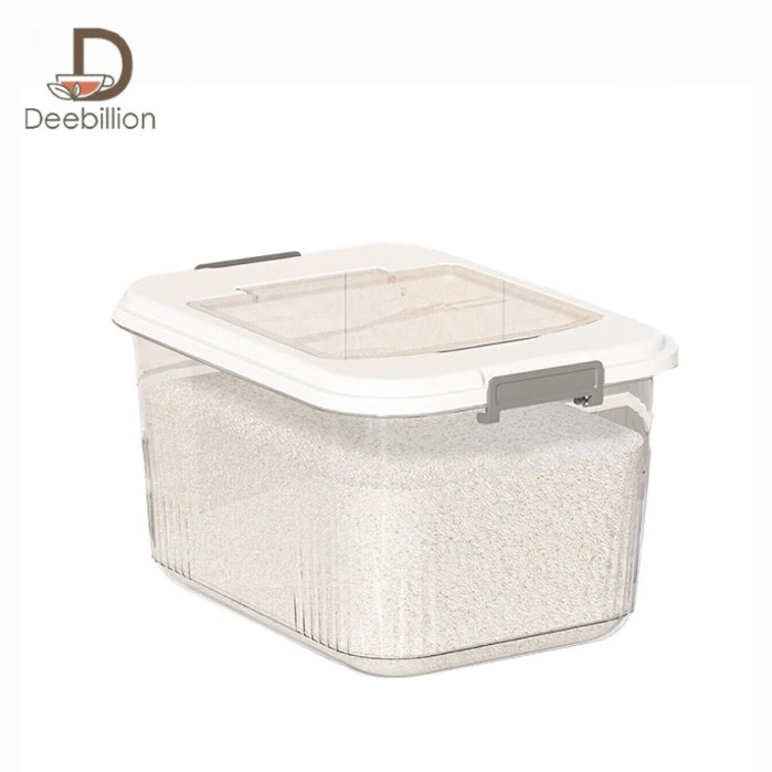 ที่เก็บข้าวสาร กล่องใส่ข้าวสาร กล่องเก็บอาหารแห้ง rice container ฝาปิดกันความชื้น กันแมลง เก็บข้าวสาร  Deebillion