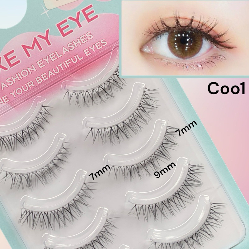 ขนตาปลอม ขนตาปลอมธรรมชาติ makemyeye แบบธรรมชาติ 5 คู่ Eyelashes เครื่องสำอาง