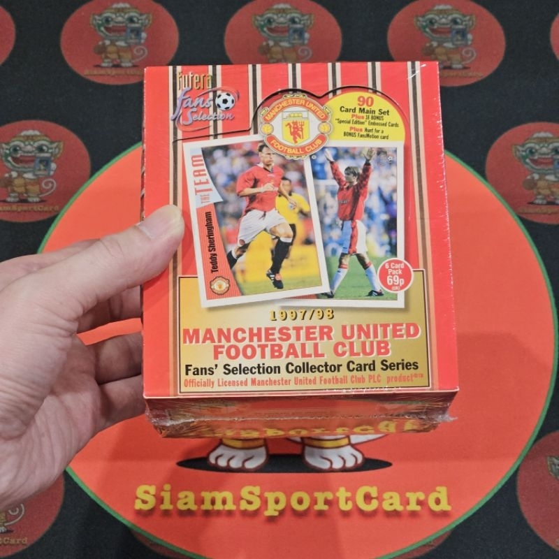 กล่องการ์ด1997 FUTERA​ MANCHESTER​ UNITED​ 1 BOX (36 pack)