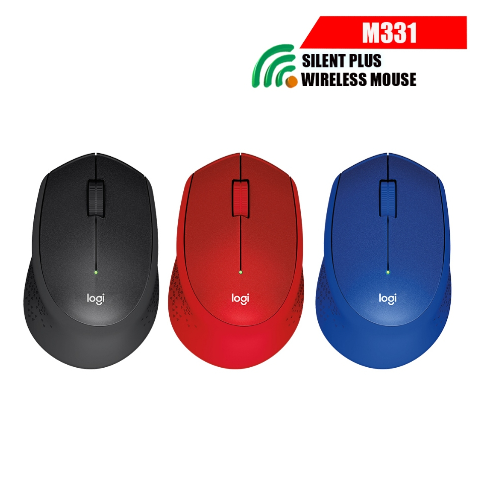 เมาส์ไร้สาย  เสียงคลิกเงียบ LOGITECH M331 WIRELESS SILENT PLUS