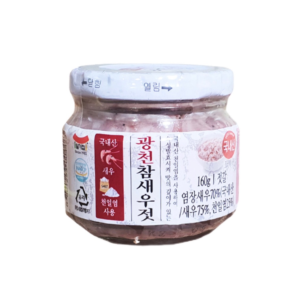 [ของแท้] 참새우젓 Ilga Salted Shrimp (กุ้งดองเกลือ) 160g
