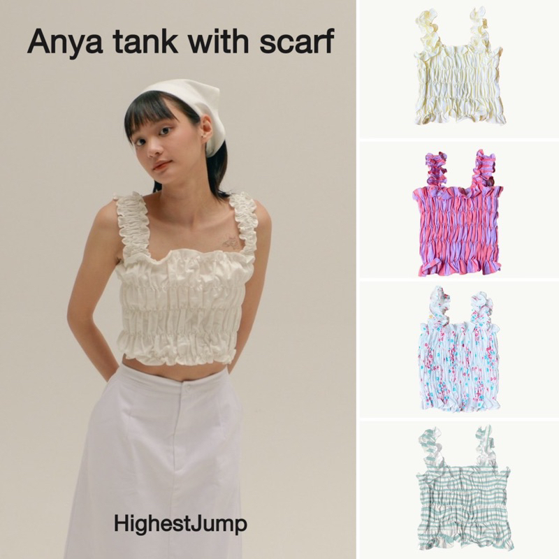 Highestjump Anya tank with scraf สินค้าขายดี