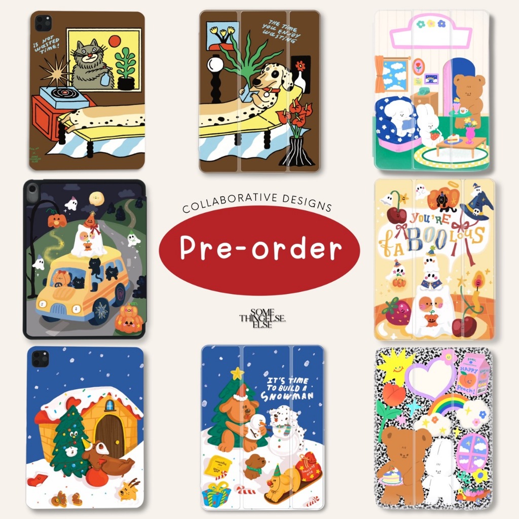 PRE-ORDER (ลด 100 สั่งผ่าน Video) Collaborative Collection iPad case l Somethingelse