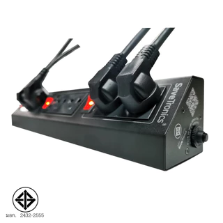 SaveTronics : ปลั๊กไฟป้องกันลดทอนไฟกระโชกชั่วขณะ(เนื่องจากฟ้าผ่า) รุ่น :A-6_Version2.0